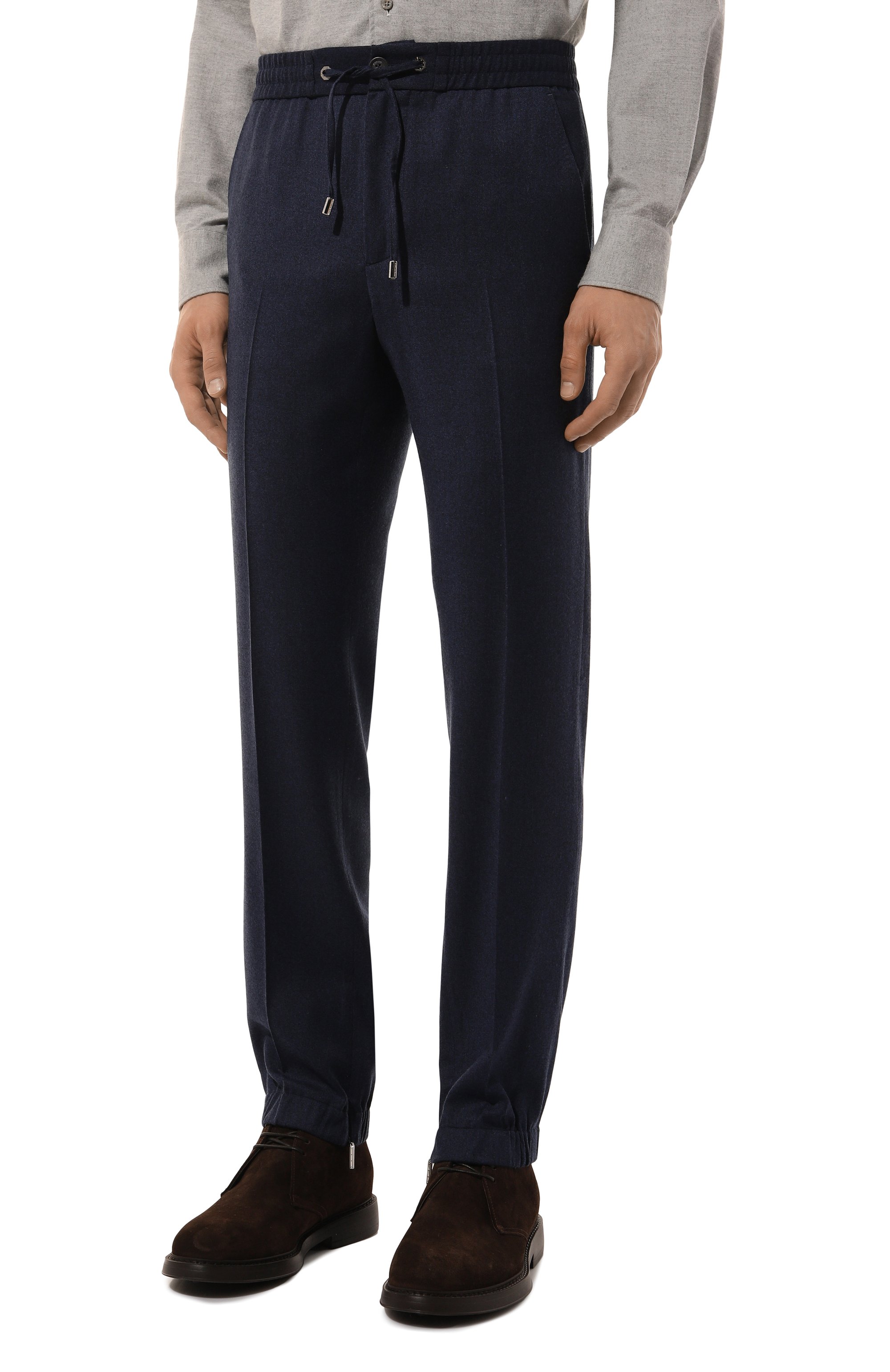 Шерстяные джоггеры STEFANO RICCI темно-синего цвета по цене 105000 руб., арт. M1T4300080/W0004R, фото 3 Шерстяные джоггеры STEFANO RICCI, арт. M1T4300080/W0004R, фото 3