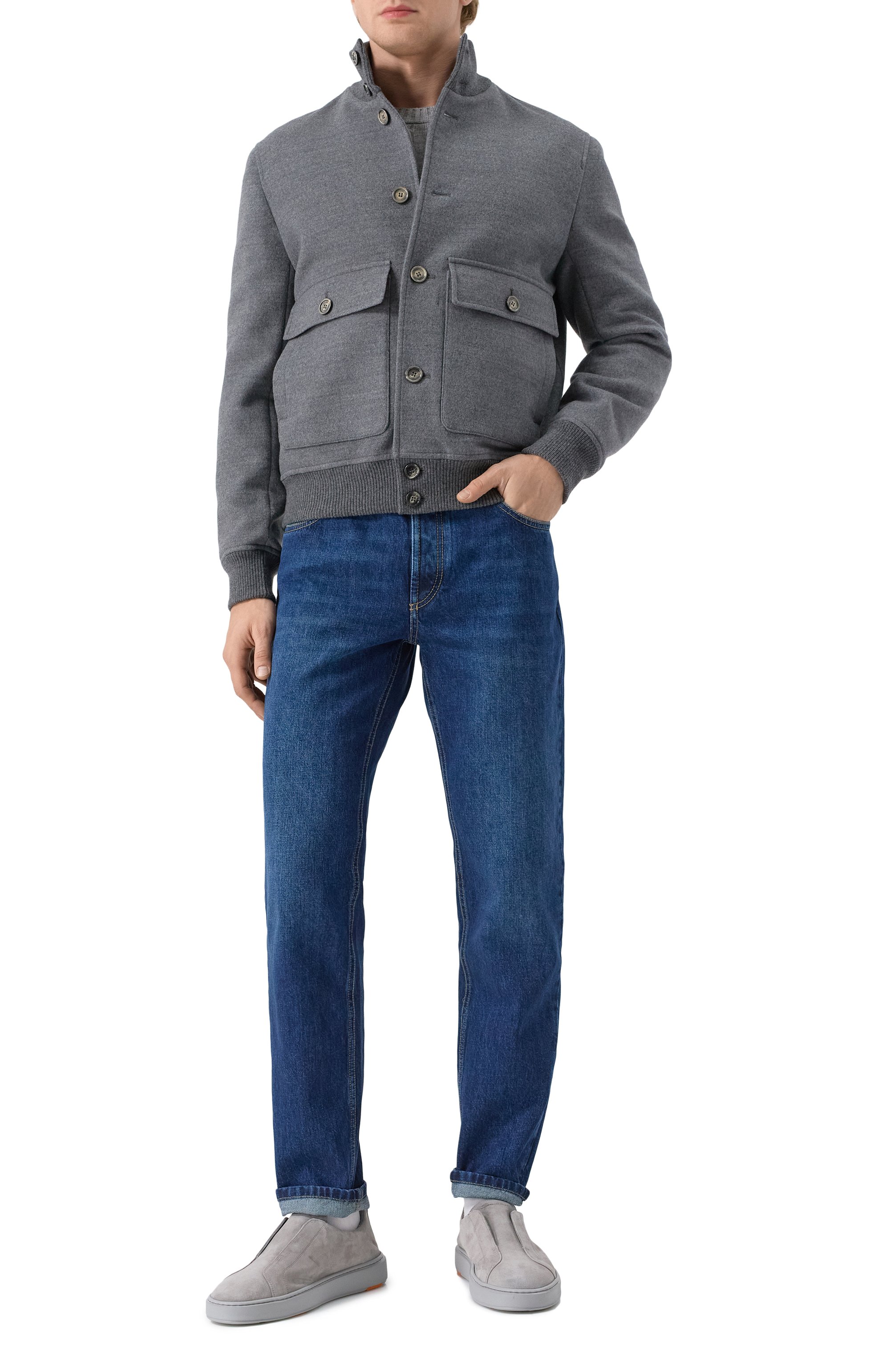 Замшевые кеды cleanic SANTONI, арт. MBCG21995CNITSEY, фото 2