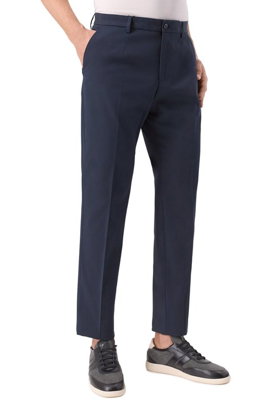 Хлопковые брюки Dolce & Gabbana GVB6ET/FUFMJ Синий  GVB6ET/FUFMJ Фото 3