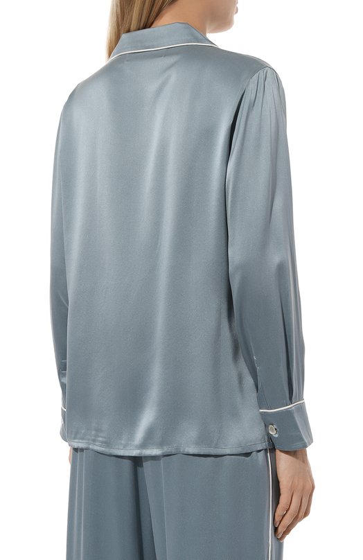 Шелковая пижама Kleed Loungewear R0LLER PYJAMA Голубой  R0LLER PYJAMA Фото 4