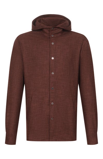 Мужская рубашка из шерсти и шелка KITON, арт. UMCMARK0119G10