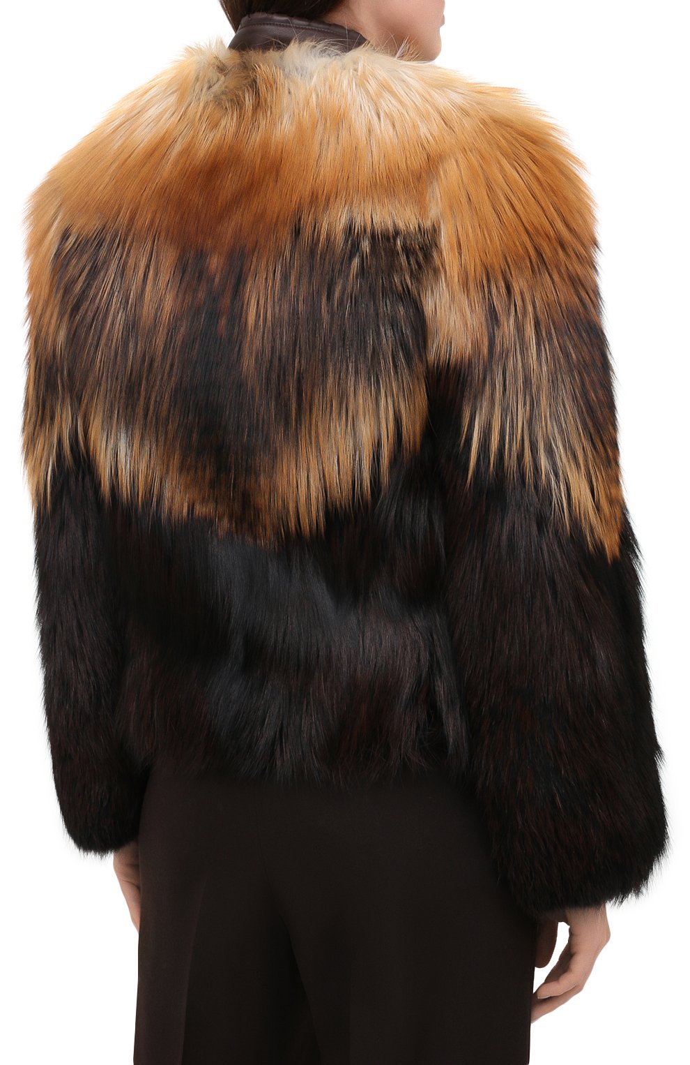 Шуба из лисы TOM FORD коричневого цвета по цене 2460000 руб., арт. CPF33A/T80382, фото 4 Шуба из лисы TOM FORD, арт. CPF33A/T80382, фото 4