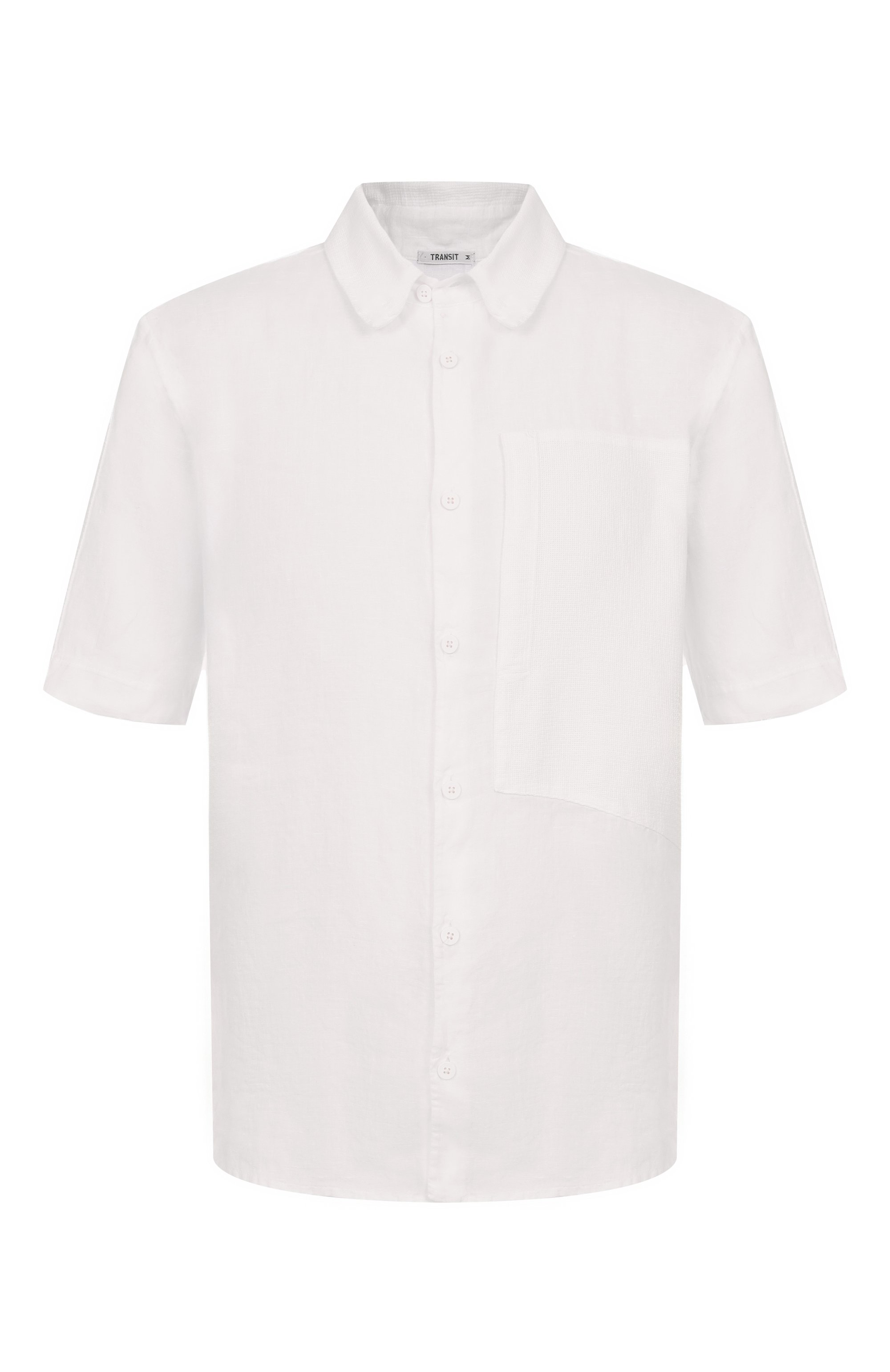 Рубашка изо льна и хлопка TRANSIT, арт. CFUTRZV312, фото 1