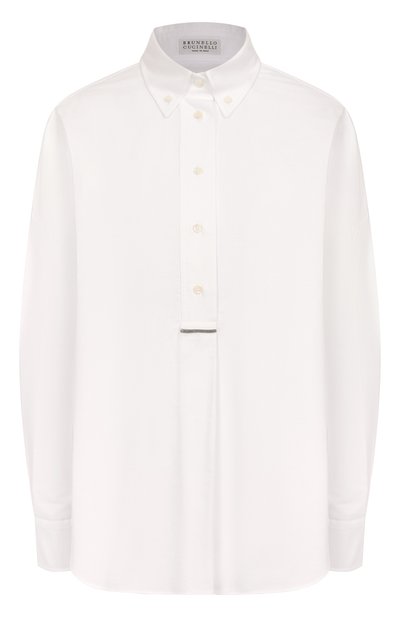 Женская хлопковая рубашка BRUNELLO CUCINELLI, арт. MA600RA905