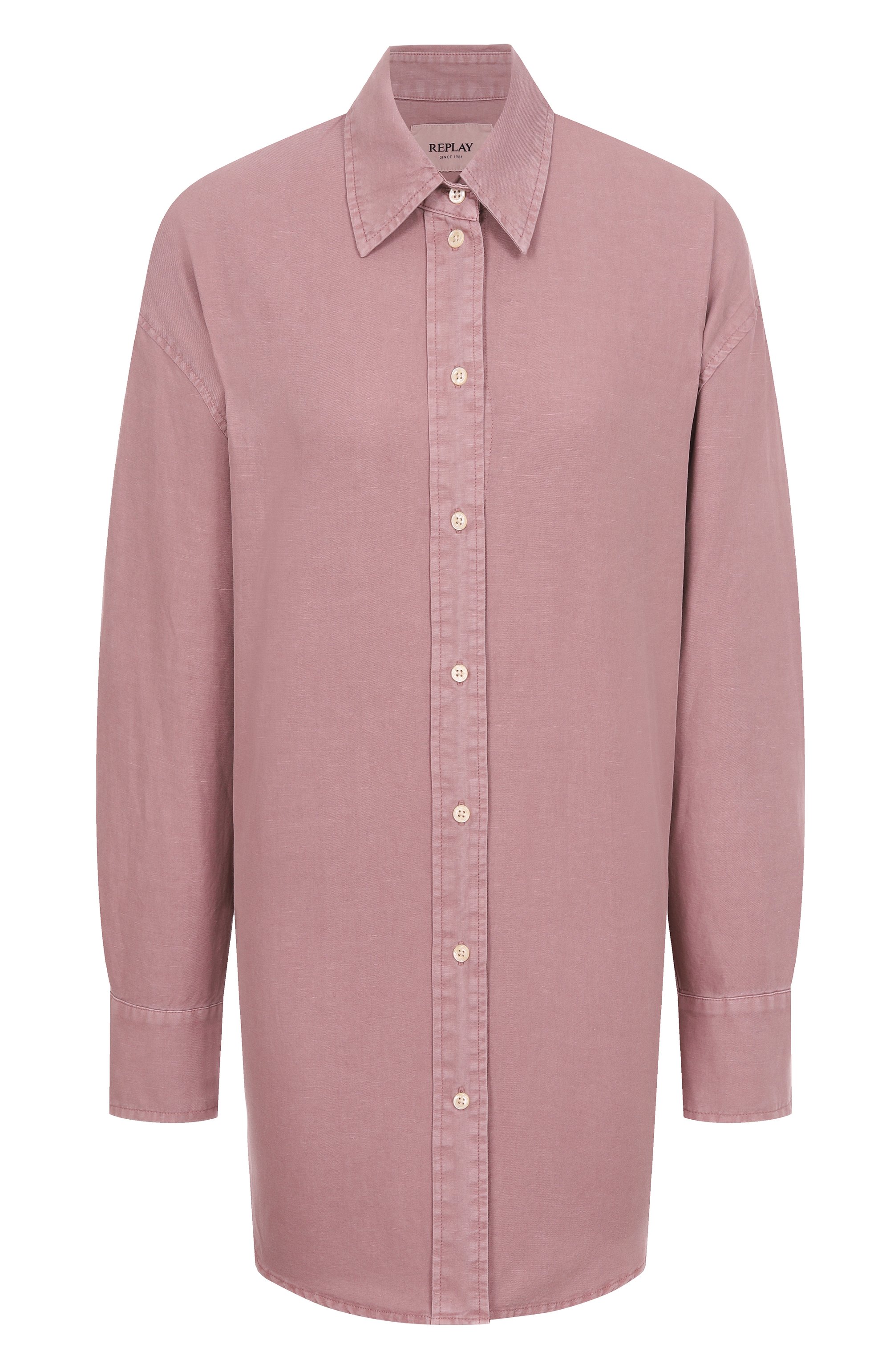 Рубашка из хлопка и льна REPLAY, арт. W2166 .000.85176G, фото 1