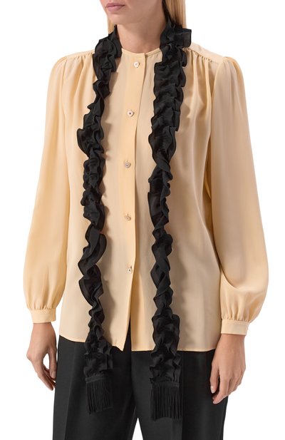 Шелковая блузка VALENTINO, арт. 7B3AB7R0/21B, фото 3