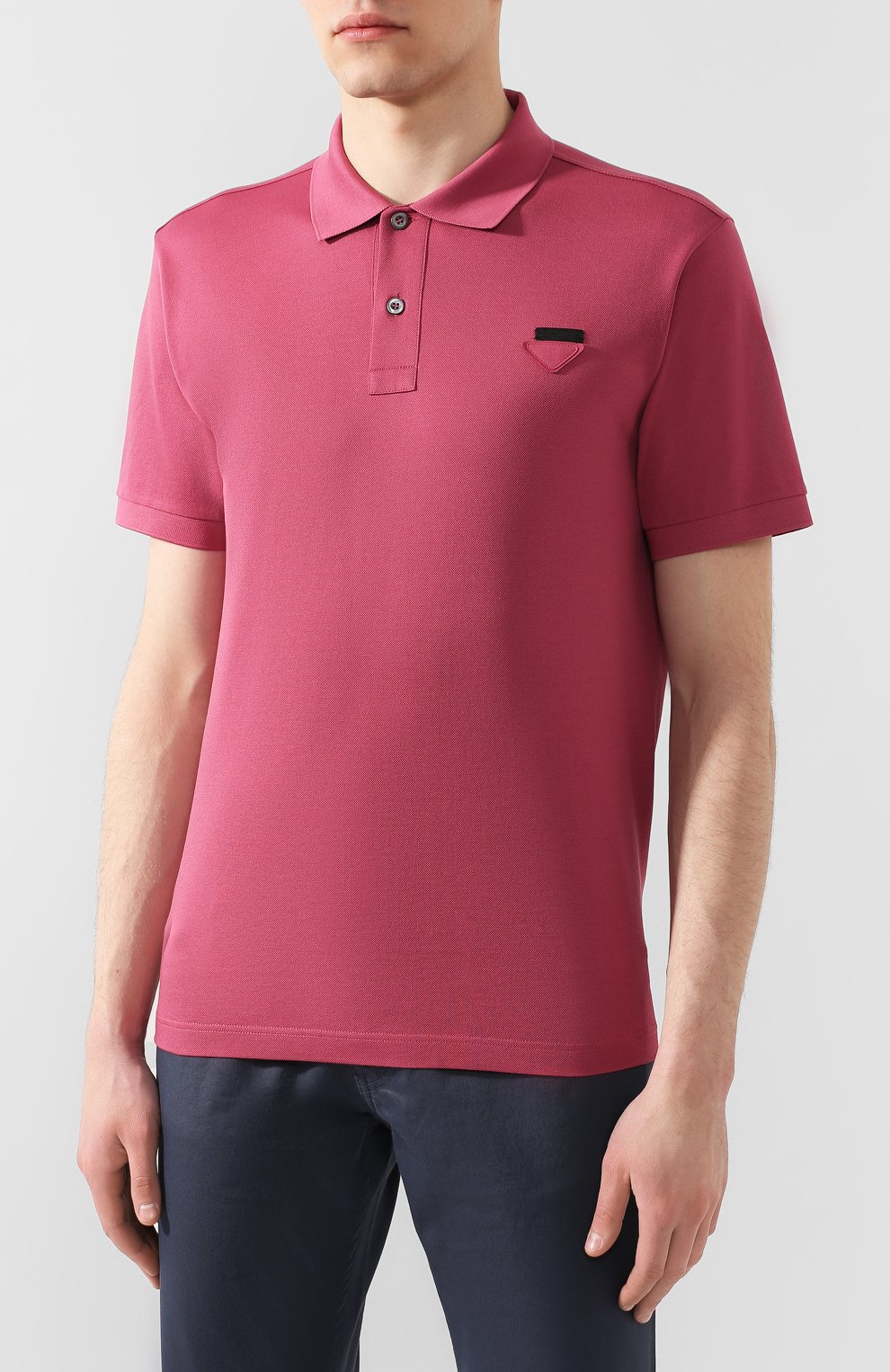 Хлопковое поло PRADA, арт. UJN444-XGS-F0638-181, фото 3