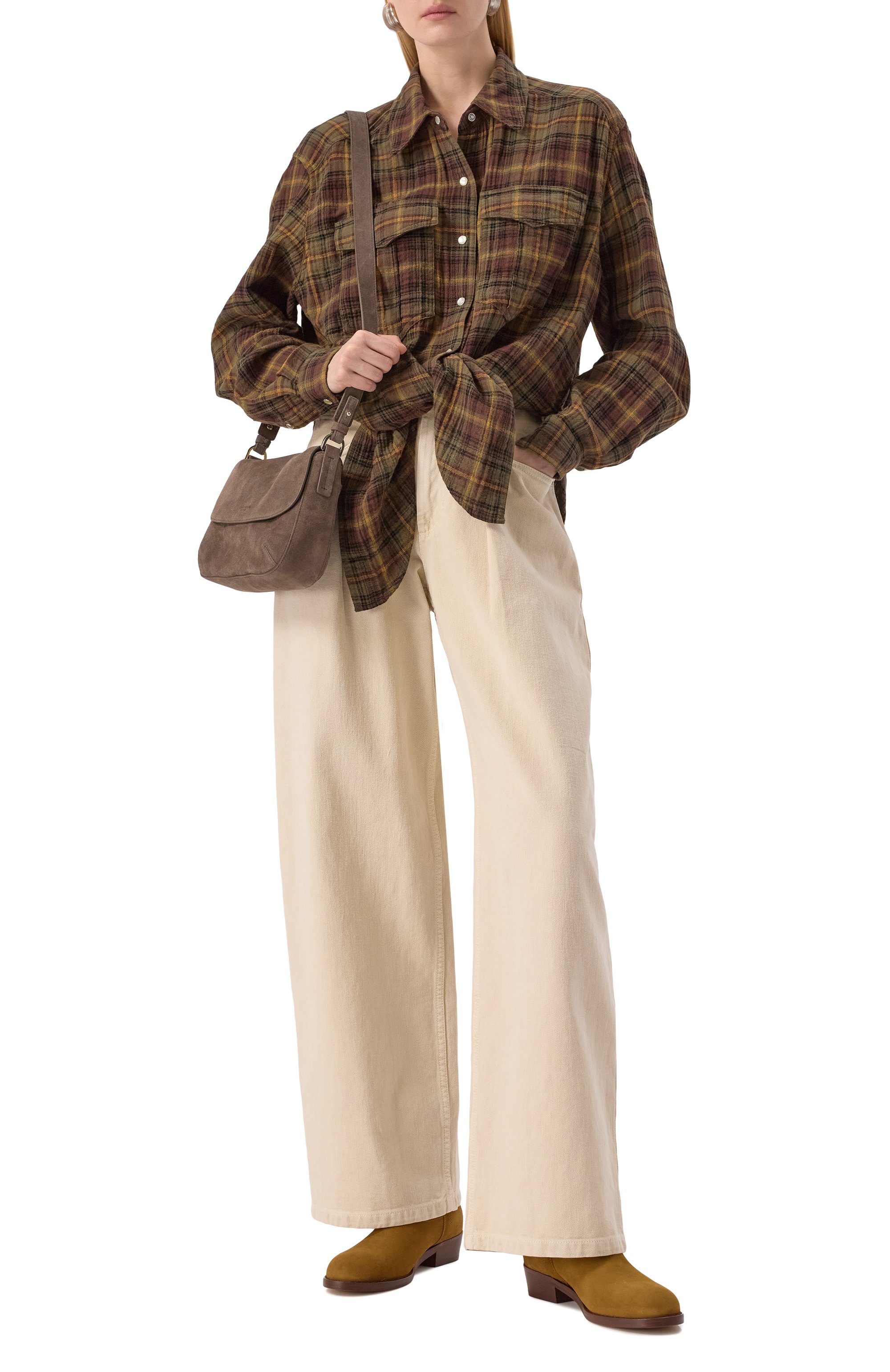 Хлопковая рубашка ISABEL MARANT ETOILE, арт. 25PCH0131FC/C1I03E, фото 2