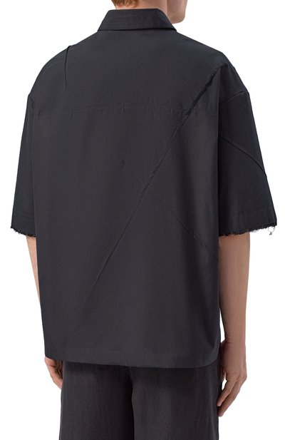 Хлопковая рубашка ISABEL BENENATO черного цвета по цене 75300 руб., арт. UW63S26, фото 4 Хлопковая рубашка ISABEL BENENATO, арт. UW63S26, фото 4