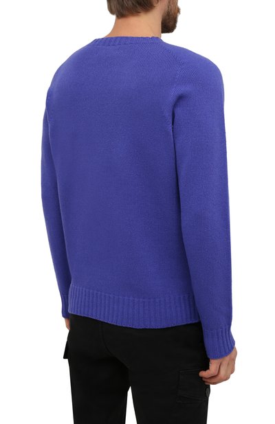 Шерстяной свитер STONE ISLAND синего цвета по цене 24350 руб., арт. 7515505A3, фото 4 Шерстяной свитер STONE ISLAND, арт. 7515505A3, фото 4