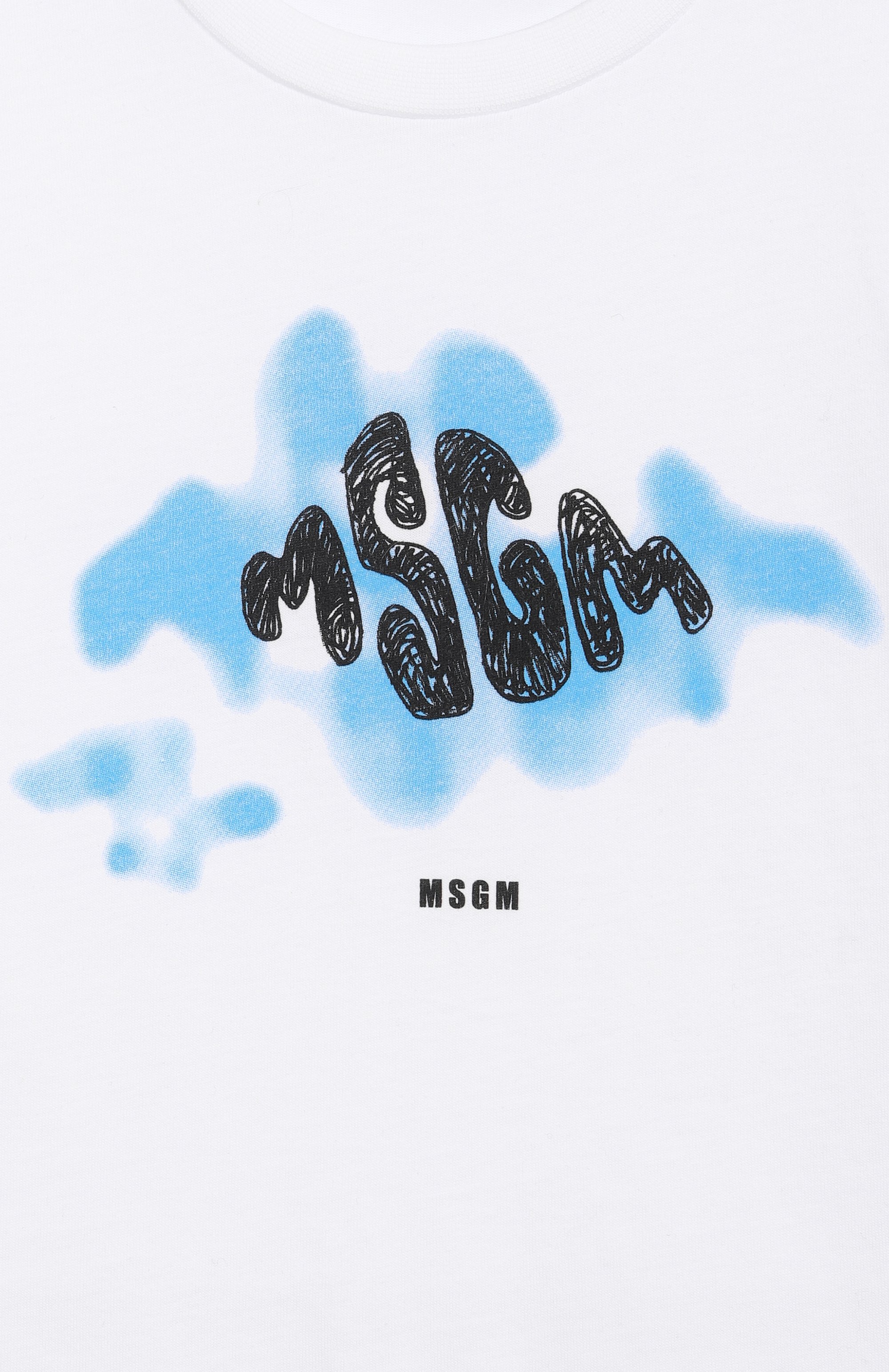 Хлопковая футболка MSGM KIDS, арт. S6MSJBTH195, фото 3