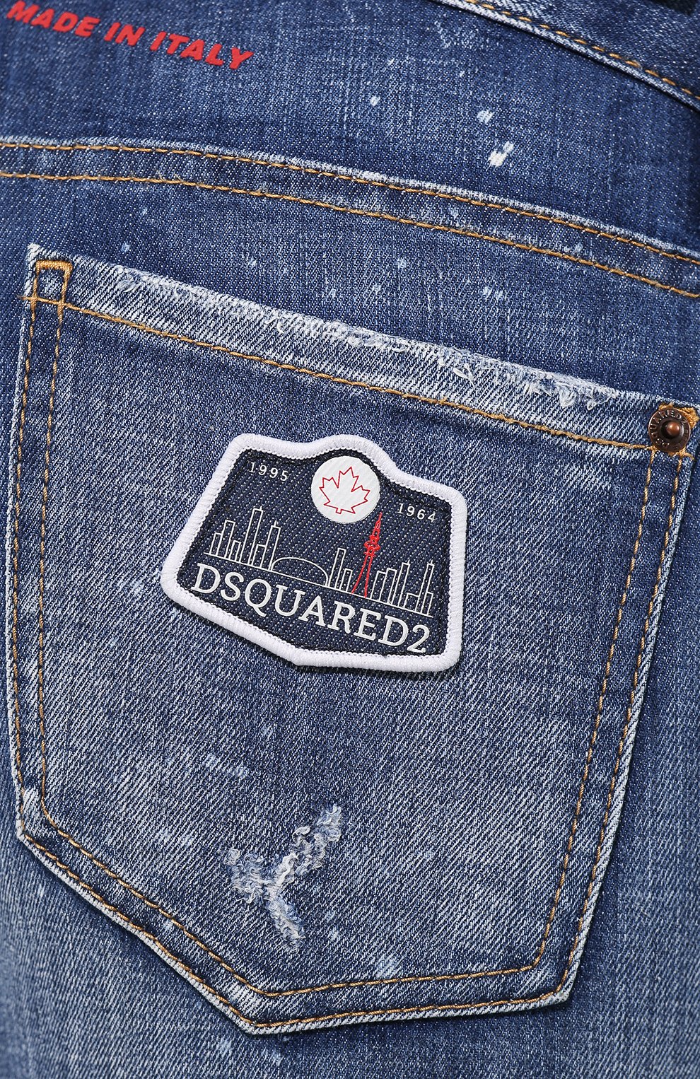 Джинсы DSQUARED2 синего цвета по цене 49950 руб., арт. S75LB0282/S30342, фото 5 Джинсы DSQUARED2, арт. S75LB0282/S30342, фото 5