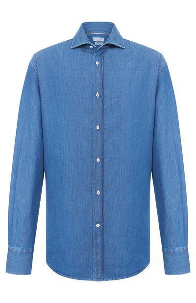 Мужская джинсовая рубашка BRUNELLO CUCINELLI, арт. MR6831718