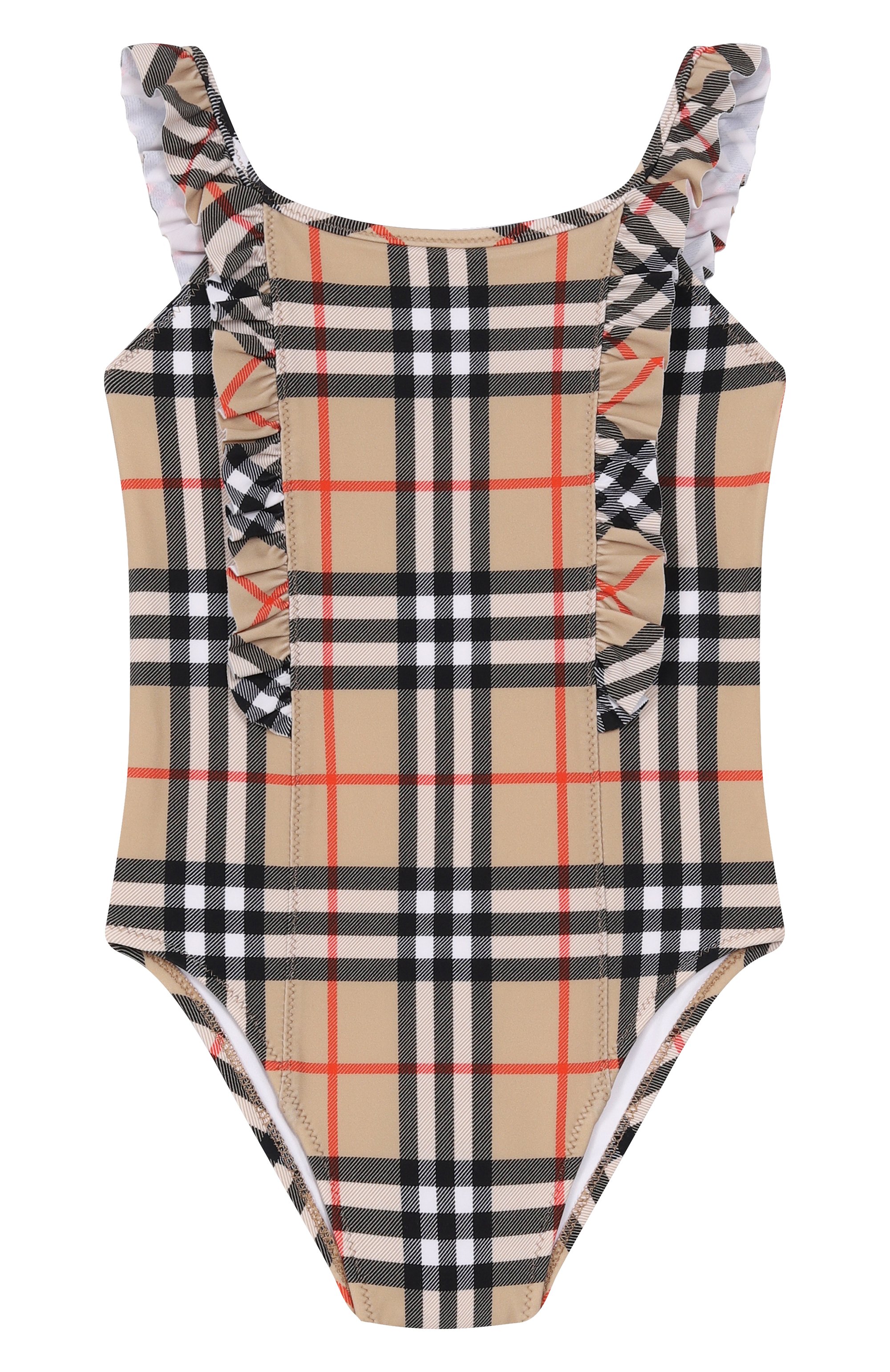 Слитный купальник BURBERRY бежевого цвета по цене 22650 руб., арт. 8121177, фото 1 Слитный купальник BURBERRY, арт. 8121177, фото 1