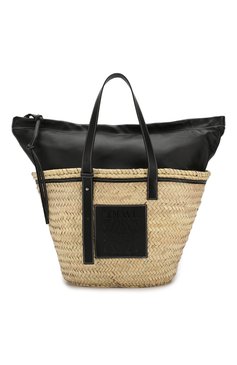 Женская сумка basket LOEWE черного цвета, арт. 329.02.V50 | Фото 6 (Сумки-технические: Сумки top-handle; Материал сплава: Проставлено, Проверено; Материал: Растительное волокно; Статус проверки: Проверено, Проверена категория; Драгоценные камни: Проставлено; Размер: large)