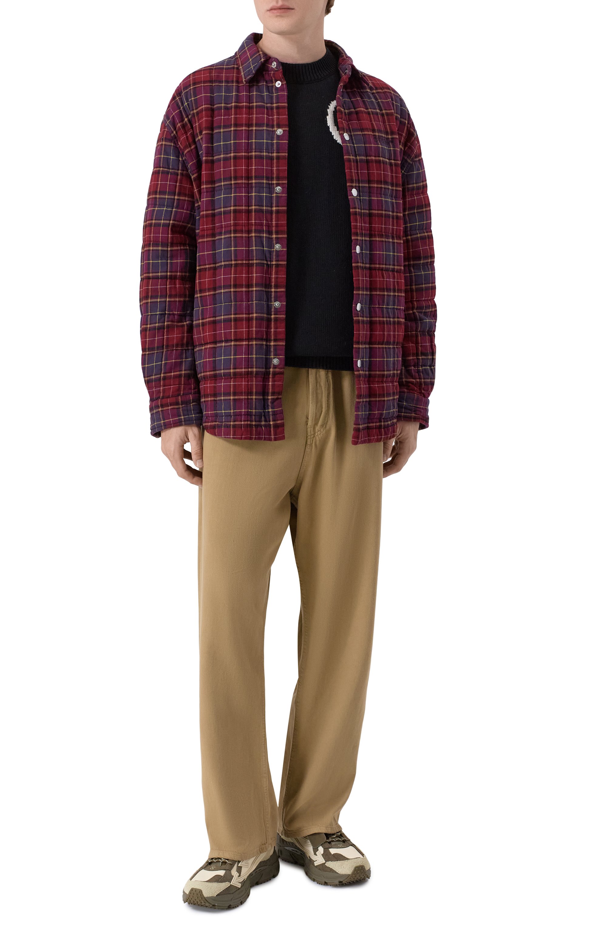 Комбинированные кроссовки be right back OFF-WHITE, арт. 0MIA295F25LEA0015717, фото 2