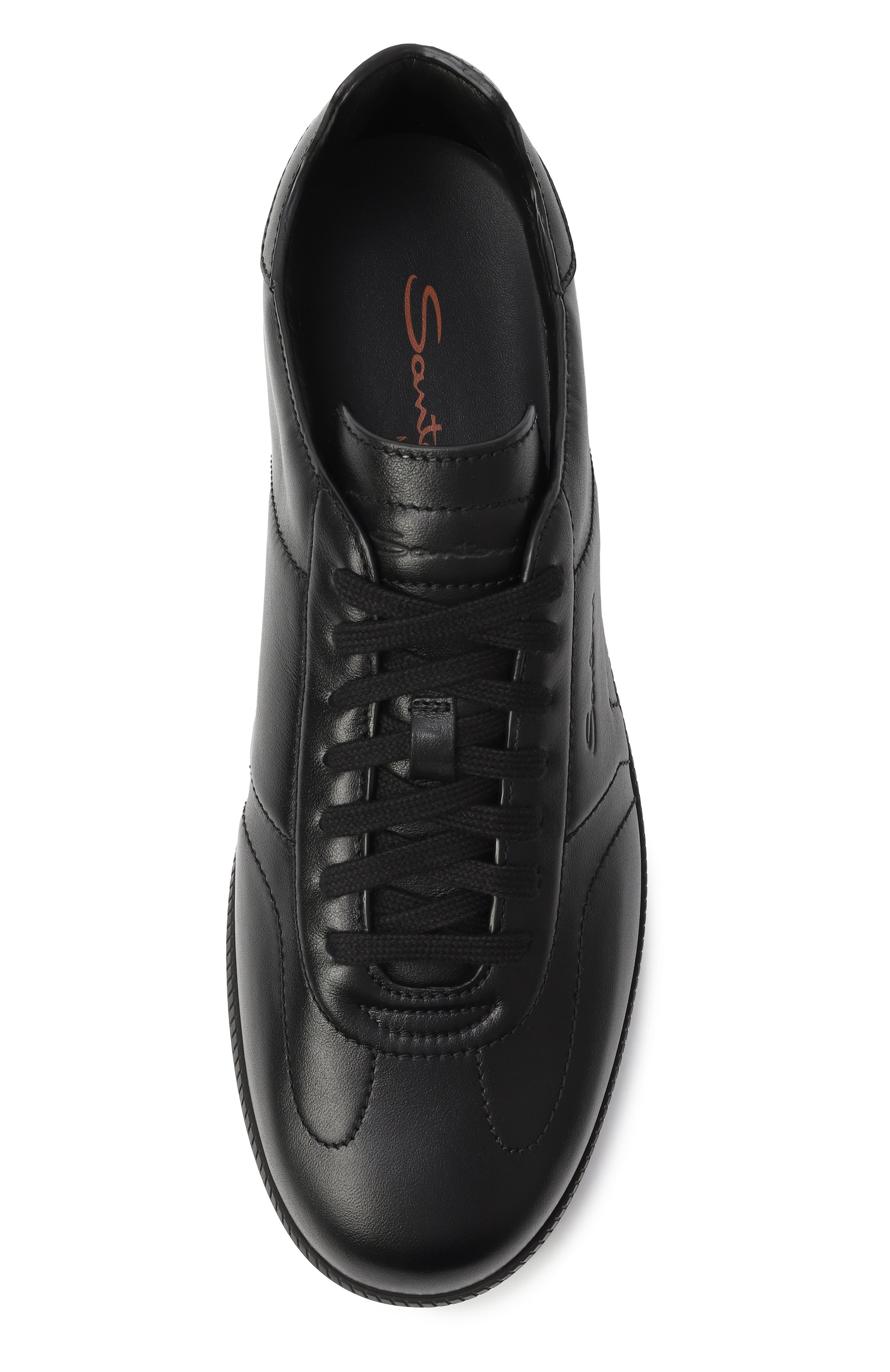 Кожаные кеды dbs-olympic SANTONI, арт. MBPG22072NERK0IL, фото 6