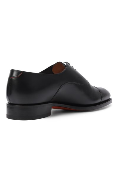 Кожаные оксфорды adrian SANTONI черного цвета по цене 140500 руб., арт. MCAG19231MC3HVVD, фото 4 Кожаные оксфорды adrian SANTONI, арт. MCAG19231MC3HVVD, фото 4