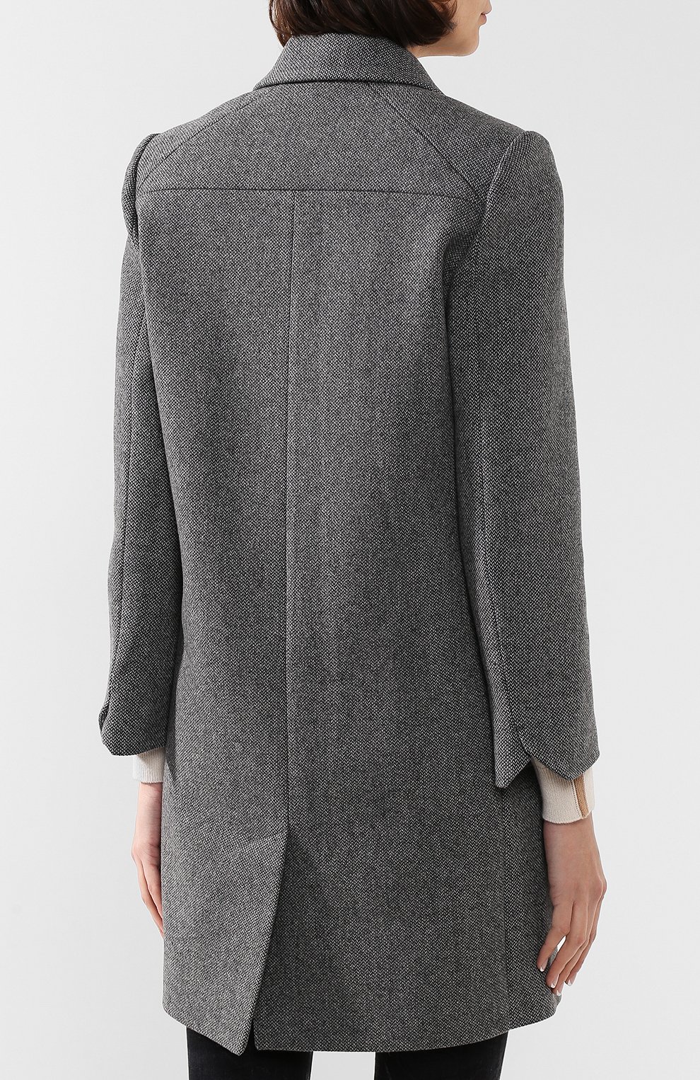 Пальто ZADIG AND VOLTAIRE серого цвета по цене 54250 руб., арт. WHCL0605F, фото 4 Пальто ZADIG AND VOLTAIRE, арт. WHCL0605F, фото 4