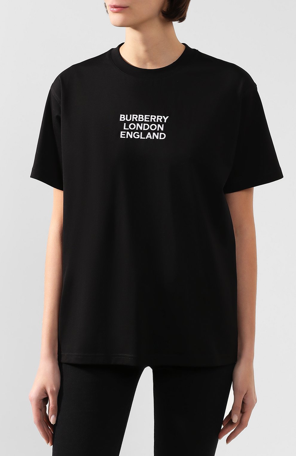 Хлопковая футболка BURBERRY, арт. 8021175, фото 3