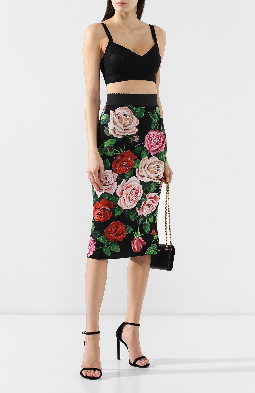 Шелковая юбка DOLCE & GABBANA, арт. F4A1FT/FSAX7, фото 2