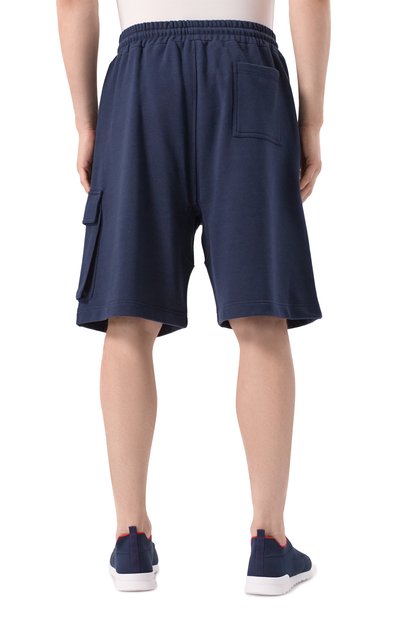 Хлопковые шорты KITON темно-синего цвета по цене 83050 руб., арт. UMM063301, фото 4 Хлопковые шорты KITON, арт. UMM063301, фото 4