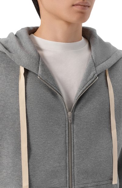 Хлопковая толстовка JIL SANDER серого цвета по цене 164500 руб., арт. J22HG0118/J20133, фото 5 Хлопковая толстовка JIL SANDER, арт. J22HG0118/J20133, фото 5