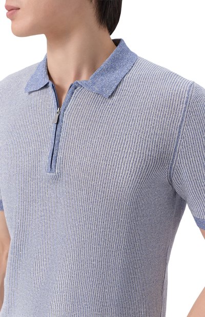 Поло изо льна и хлопка GRAN SASSO, арт. 57172/18647, фото 5