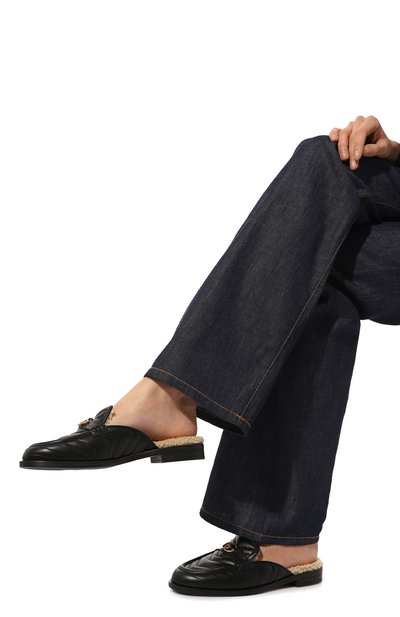 Кожаные сабо GUCCI черного цвета по цене 128160 руб., арт. 670400 0CGG0, фото 3 Кожаные сабо GUCCI, арт. 670400 0CGG0, фото 3