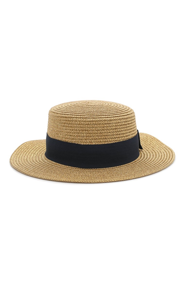 Детская шляпа MARC JACOBS (THE) золотого цвета, арт. W11047 | Фото 1 (Региональные ограничения белый список (Axapta Mercury): Не проставлено; Нос: Не проставлено)