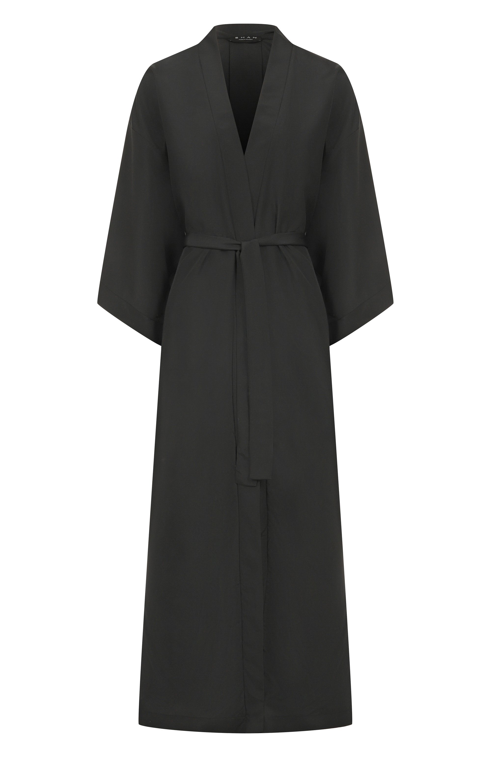 Халат SHAN черного цвета по цене 73290 руб., арт. 42618-86, фото 1 Халат SHAN, арт. 42618-86, фото 1