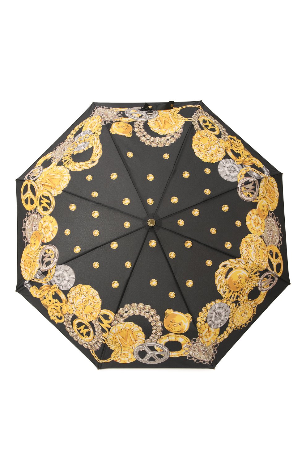 Складной зонт MOSCHINO черного цвета по цене 12950 руб., арт. 8843-0PENCL0SE, фото 1 Складной зонт MOSCHINO, арт. 8843-0PENCL0SE, фото 1