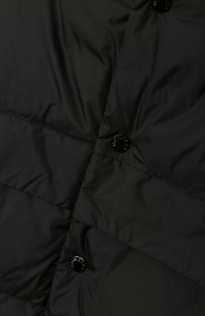 Пуховое пальто MONCLER черного цвета по цене 85150 руб., арт. F2-954-1C503-20-68352/8-10A, фото 3 Пуховое пальто MONCLER, арт. F2-954-1C503-20-68352/8-10A, фото 3