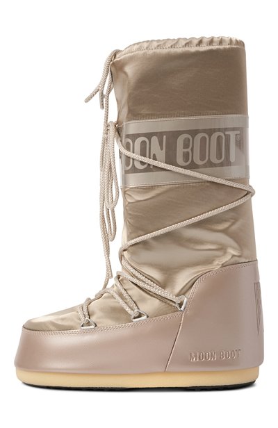 Текстильные сапоги icon MOON BOOT золотого цвета по цене 29050 руб., арт. 80D1401680, фото 4 Текстильные сапоги icon MOON BOOT, арт. 80D1401680, фото 4