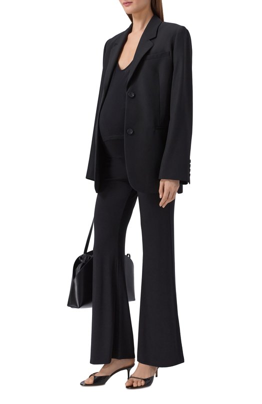 Брюки из вискозы Pietro Brunelli PNH010/BBBAMB Чёрный  PNH010/BBBAMB Фото 2