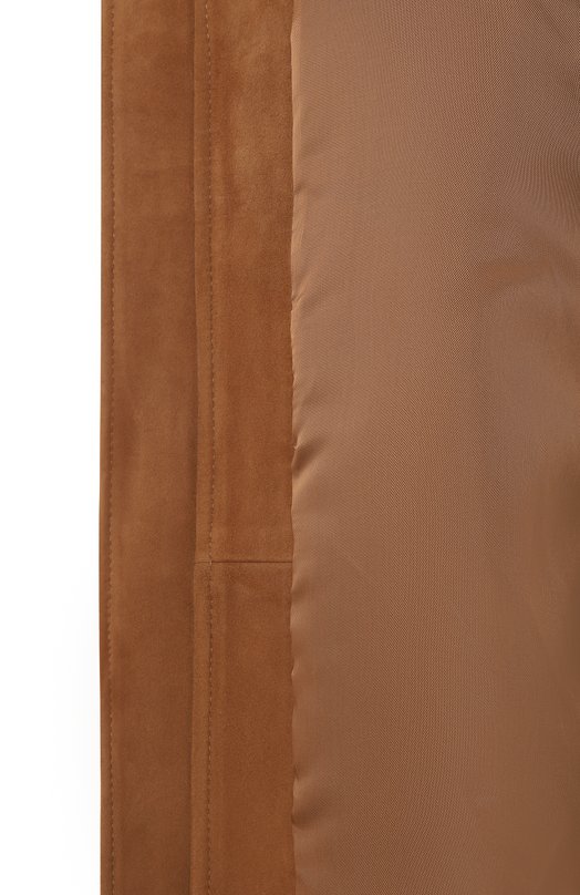 Замшевый бомбер MVST SUEDE LEATHER B0MBER Коричневый  SUEDE LEATHER B0MBER Фото 7