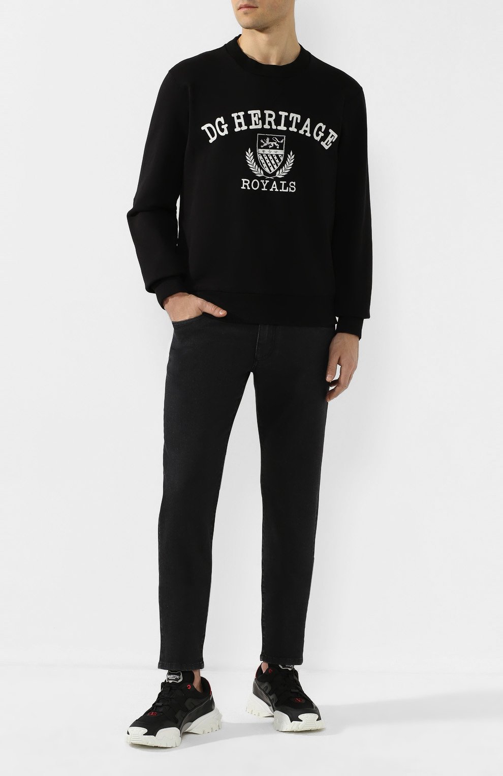 Хлопковый свитшот DOLCE & GABBANA, арт. G9QI1T/FU7DU, фото 2