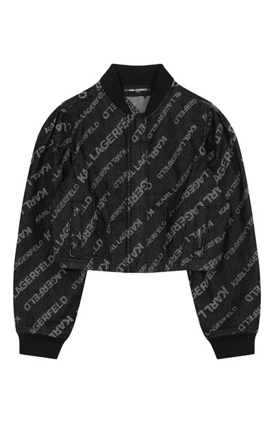 Джинсовый бомбер KARL LAGERFELD KIDS, арт. Z30487