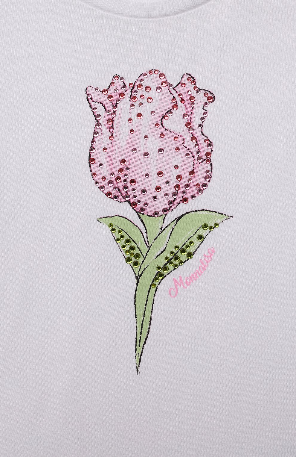 Хлопковая футболка MONNALISA, арт. 31A605, фото 3