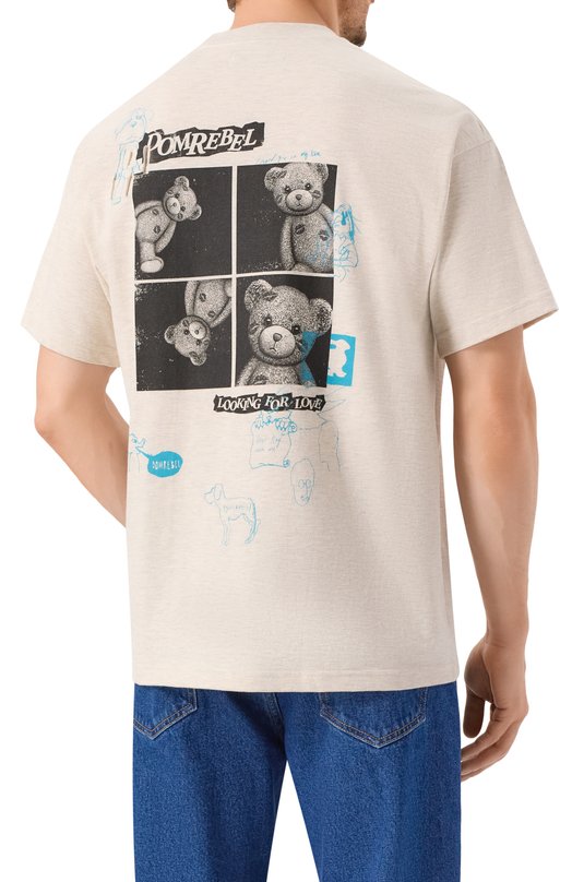Хлопковая футболка DOMREBEL M HIGH L0W T-SHIRT Серый  M HIGH L0W T-SHIRT Фото 4