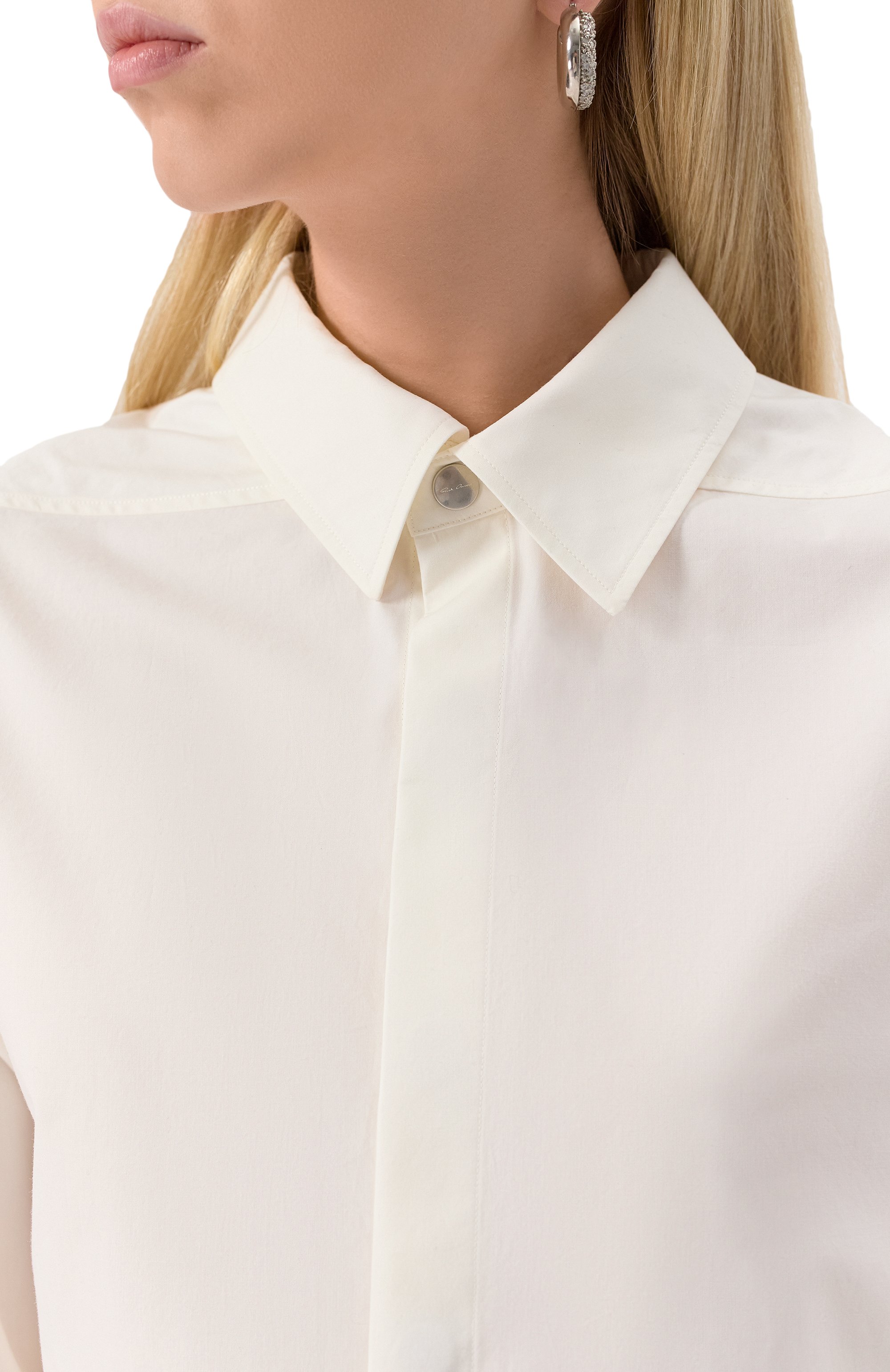 Хлопковая рубашка RICK OWENS, арт. RP01E7240/P, фото 5