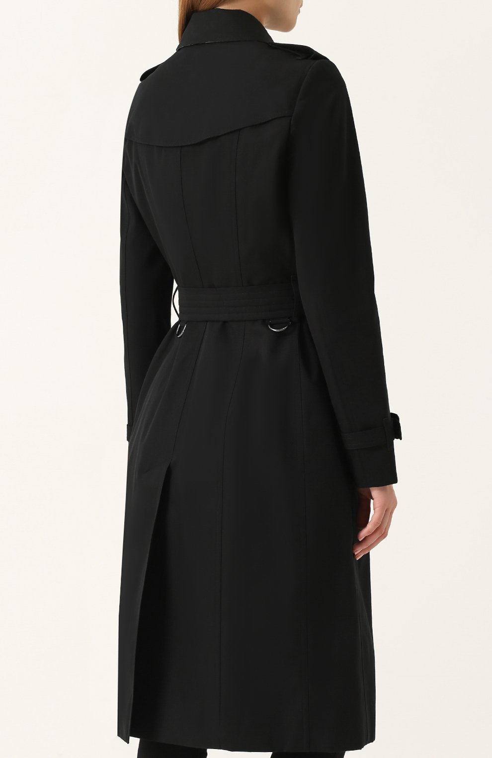 Хлопковый двубортный тренч с поясом BURBERRY, арт. 4013324, фото 4