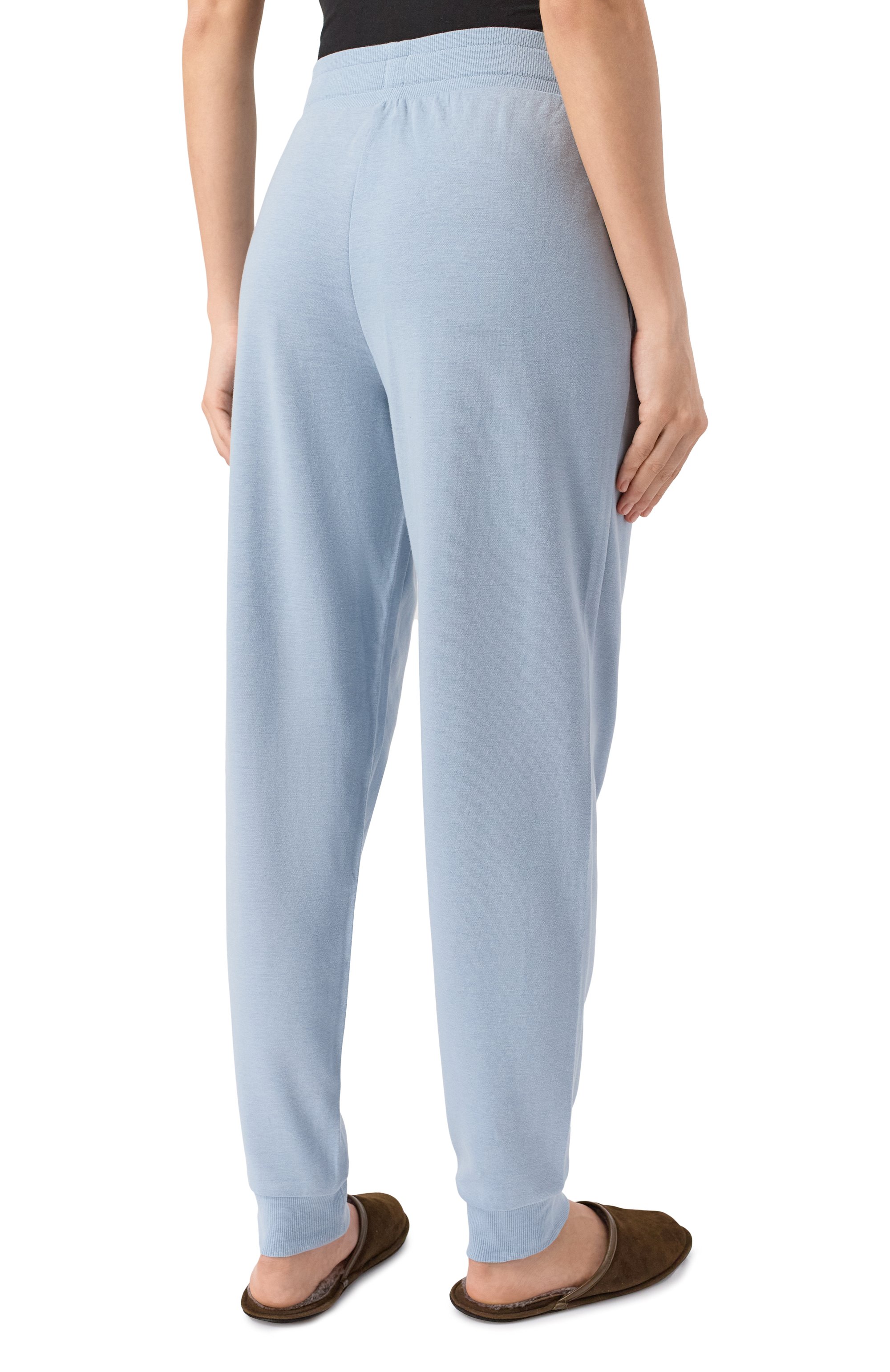 Джоггеры из хлопка и лиоцелла BOSS голубого цвета по цене 9560 руб., арт. 50524759, фото 4 Джоггеры из хлопка и лиоцелла BOSS, арт. 50524759, фото 4