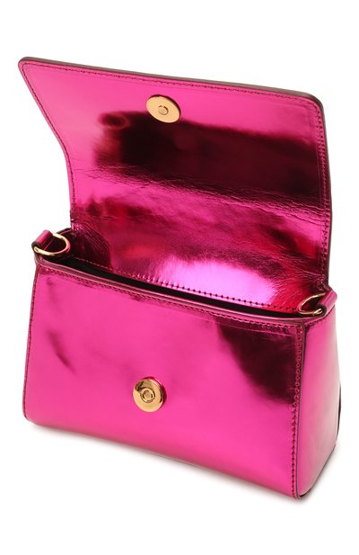 Кожаная сумка VERSACE фуксия цвета по цене 69950 руб., арт. 1001622/1A01269, фото 3 Кожаная сумка VERSACE, арт. 1001622/1A01269, фото 3