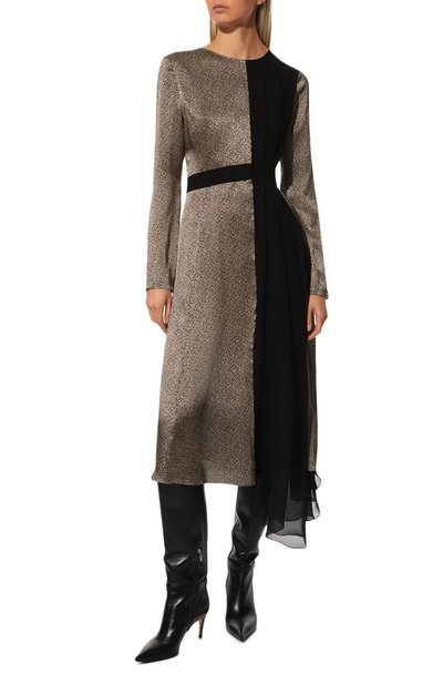 Шелковое платье CHAPURIN золотого цвета по цене 156250 руб., арт. D5/19162/27514-м/FW22-23, фото 3 Шелковое платье CHAPURIN, арт. D5/19162/27514-м/FW22-23, фото 3