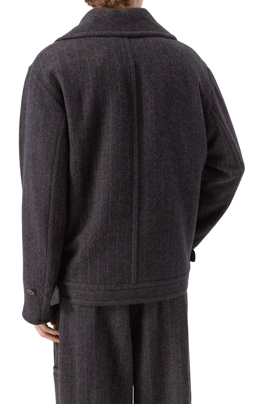 Пальто из кашемира и шерсти Giorgio Armani GM002556/TE17771 Серый  GM002556/TE17771 Фото 4
