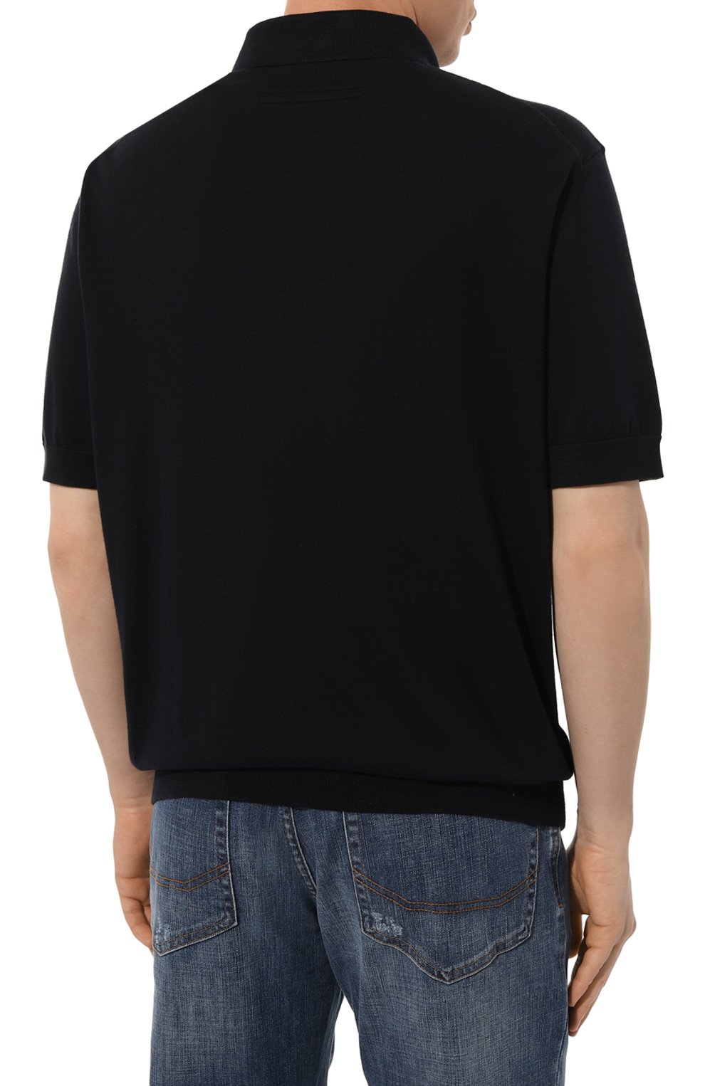 Хлопковое поло ZEGNA, арт. E8C90A7/C32, фото 4