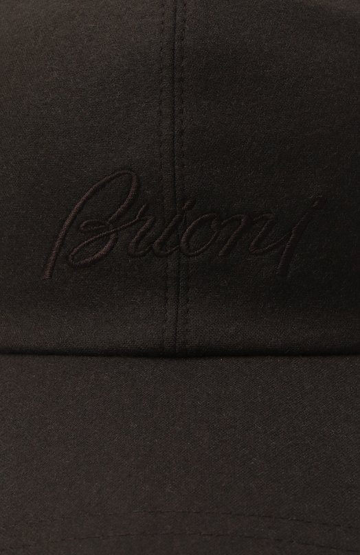 Кашемировая бейсболка Brioni 04910M/0C334 Коричневый  04910M/0C334 Фото 3