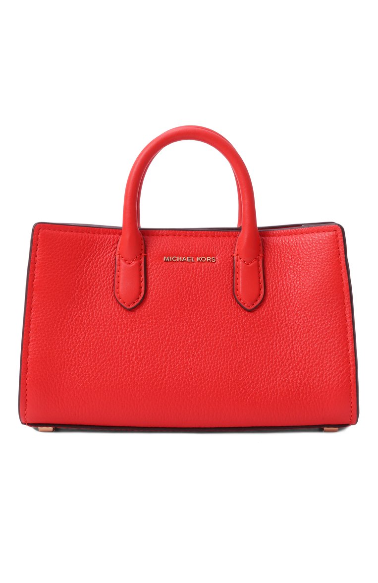 Женская сумка scarlett xs MICHAEL MICHAEL KORS красного цвета, арт. 32F4GETC0L | Фото 1 (Размер: small; Ремень/цепочка: На ремешке; Материал: Натуральная кожа)