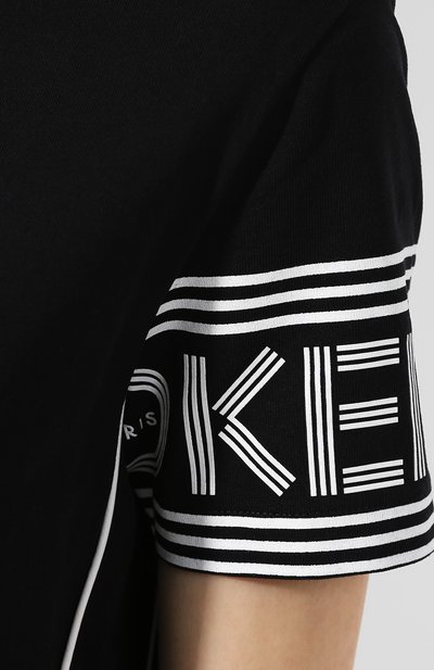 Хлопковая футболка KENZO черного цвета по цене 14550 руб., арт. 2TS783985, фото 5 Хлопковая футболка KENZO, арт. 2TS783985, фото 5